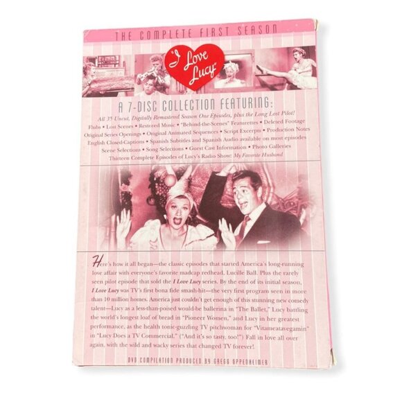 I Love Lucy Collectors Complete First Season 7 Disc DVD Set 35 EpisodesBox Set - Picture 6 of 8